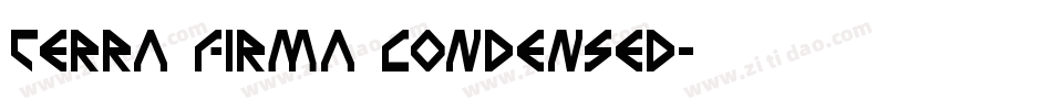 Terra Firma Condensed字体转换